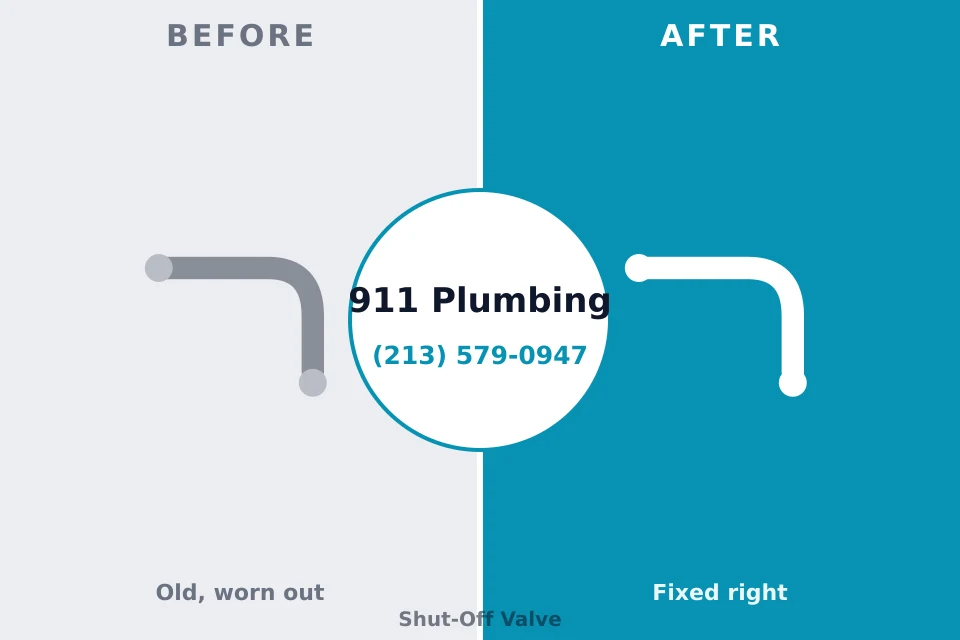 Before and after: plumbing company Wyndham, VA